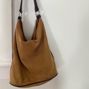Banana Republic Small Suede Slouchy Shoulder Bag